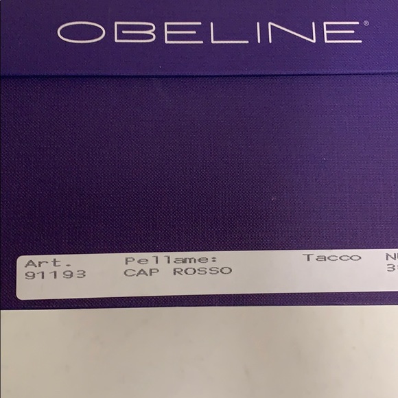 Obeline Leather Hugh Heel Shoes in Red - Picture 7 of 7